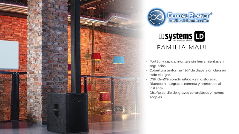 MAUI de LD Systems: Potencia y portabilidad en un solo sistema 🎶