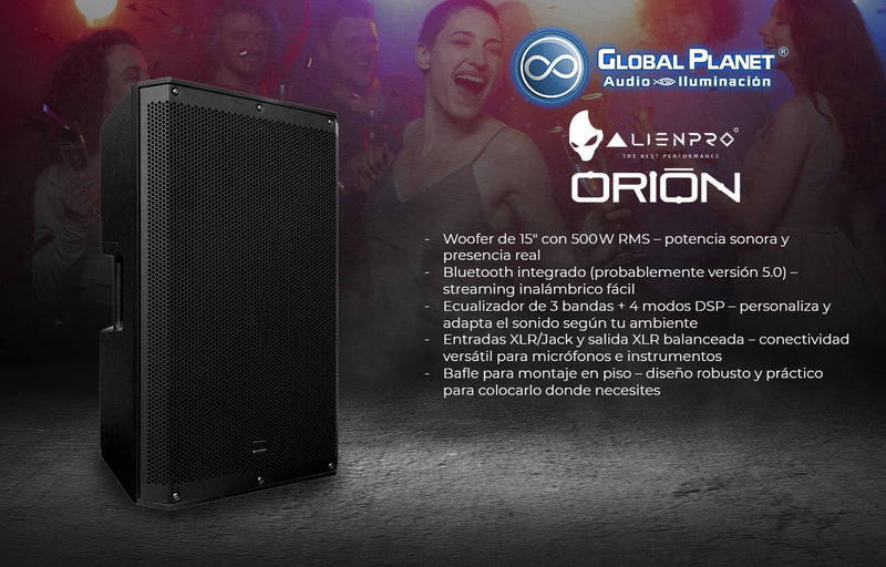 Orion 15 de Alienpro: Potencia y versatilidad en un solo bafle 🔊